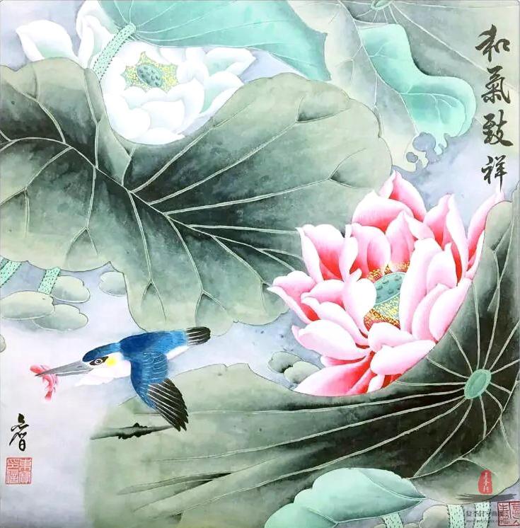 田奕智花鸟 《和气致祥》